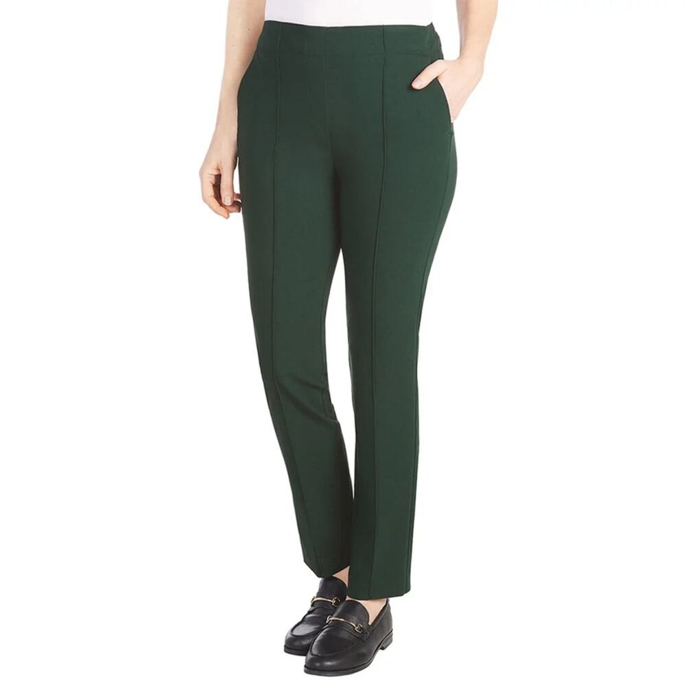 NWT Hilary Radley High Rise Tummy Control Pintuck Pull-On Slim Dress Pants